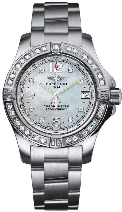Stainless Steel Diamond Bezel Colt Watch 33mm