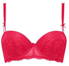 Europe shape burgundy halterneck lace tie back bralet kiss online catalog