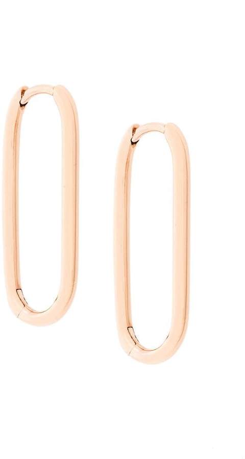 Ovale 18kt 'Piet' Ohrringe aus Vermeil