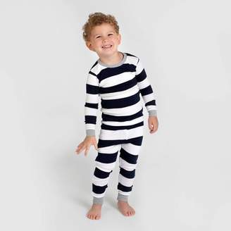 Burt's Bees Baby® Toddler Rugby Stripe Organic Cotton Pajama Set - Blue