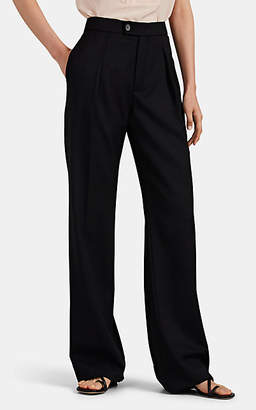 Chloé Women's Wool Wide-Leg Trousers - Black Chloé Women's Wool Wide-Leg Trousers - Black
