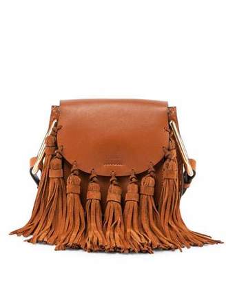 Chloe Hudson Mini Fringe Shoulder Bag, Caramel