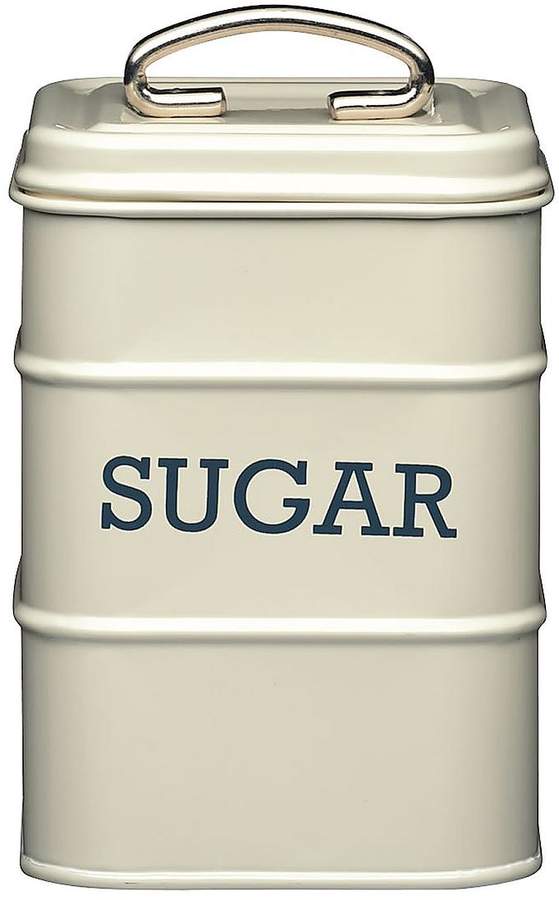 Living Nostalgia Antique Sugar Tin - Cream