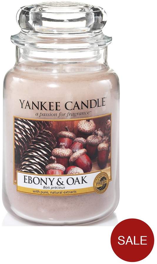 Large Classic Jar Candle – Ebony & Oak
