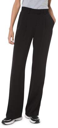 MICHAEL Michael Kors Tonal Checkerboard Wide-Leg Pants MICHAEL Michael Kors Tonal Checkerboard Wide-Leg Pants