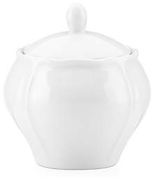 The French Chefs White Porcelain Sugar Bowl