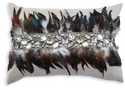 Callisto Home Feather Linen Pillow