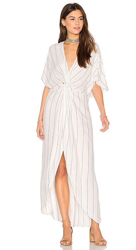 Get Twisted Maxi Dress in White