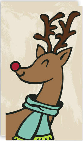 Jolly Reindeer Self-Launch Mini Cards
