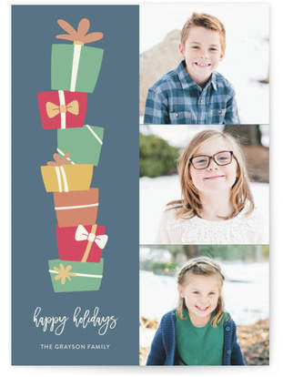 Stack of Presents Custom Selflaunch Stationery