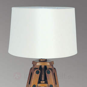 Holz-Tischleuchte Marvin in Stativform