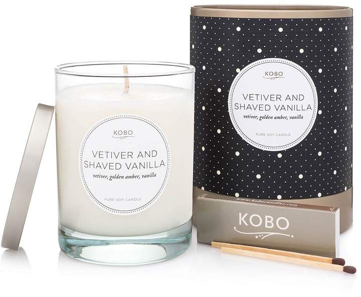 Vetiver + Shaved Vanilla Candle by KOBO (11oz Candle)