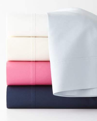 Two Standard 464 Thread Count Percale Pillowcases