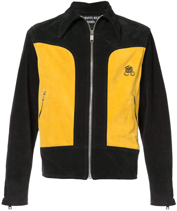 Jacke mit kontrastierenden Einsätzen