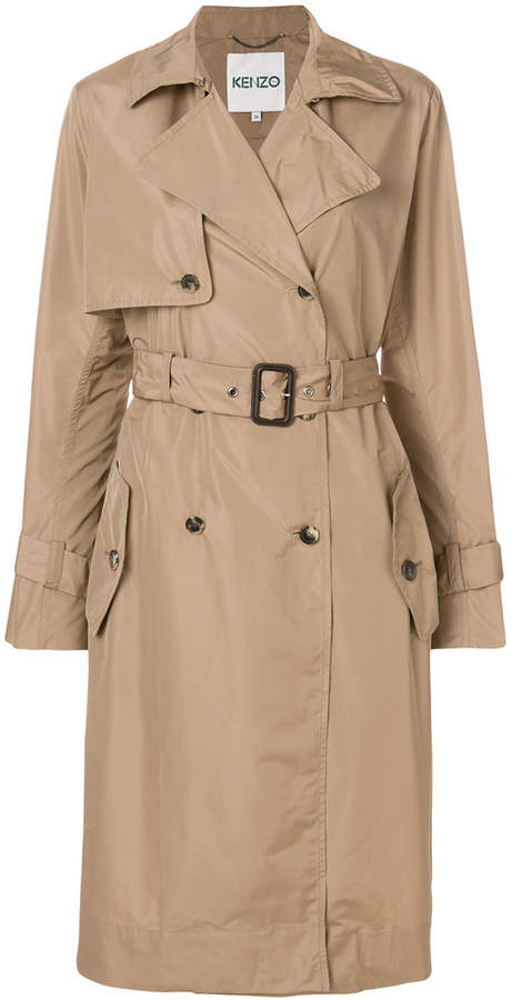 beige trench coat