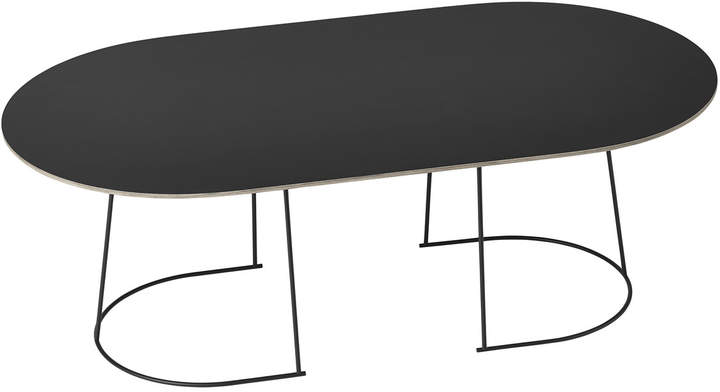 Muuto - Airy Couchtisch, groß, Schwarz