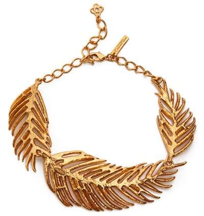 Palm leaf necklace