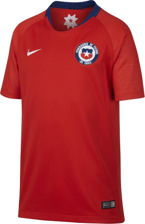 2018 Chile Stadium Home Big Kids' Soccer Jersey Size XS (Red)