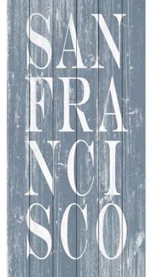 Marmont Hill SF Text 18-Inch x 36-Inch Wood Wall Art