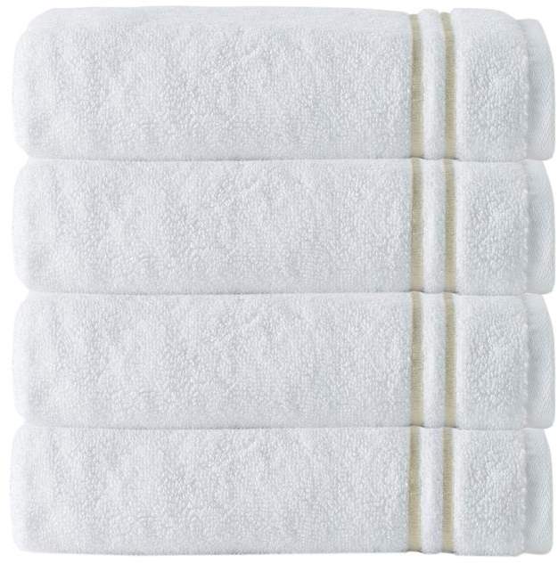 Turko Textile LLC Broderie 100% Turkish Cotton 4-piece Hand Towel Set