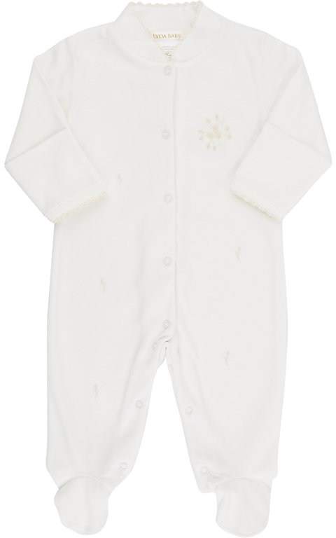 Lyda Baby Hand-Embroidered Footed Coverall