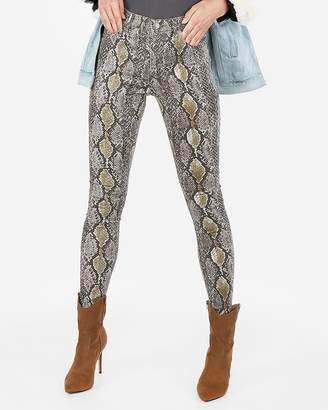 Express High Waisted Snakeskin Print Leggings