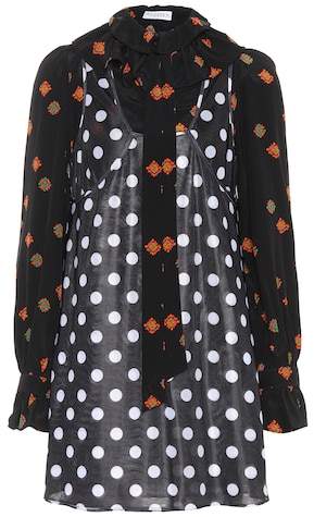 Minikleid mit Seidenanteil