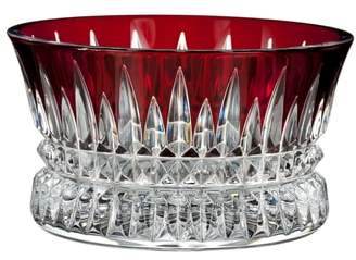 Lismore Diamond Red Lead Crystal Bowl