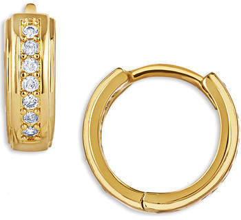 Fashionvictime Ohrringe Ohrringe Damen - Vergoldet Kreolen Modeschmuck - Zirkonia