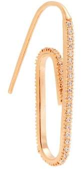 HILLIER BARTLEY Swarovski-embellished paperclip single earring