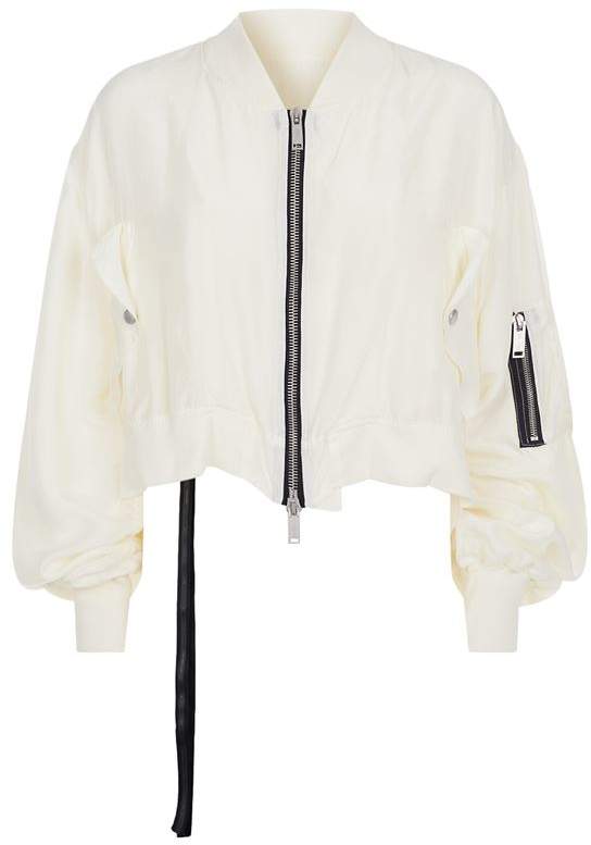 Silk Deconstructed Bomber Jacket