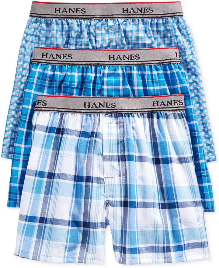 3-Pack Woven Boxers, Little Boys and Big Boys