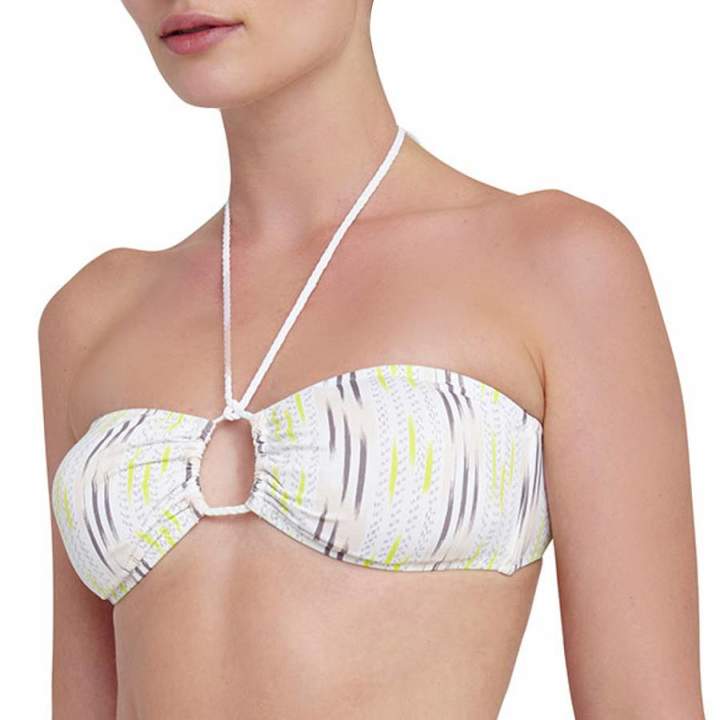 White/Multi Dream Catcher Cora Bikini Top