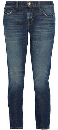 Faded Mid-Rise Slim-Leg Jeans