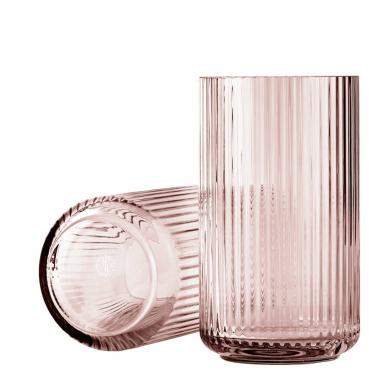 Lyngby Porzellan Lyngby Vase aus mundgeblasenem Glas, burgundy