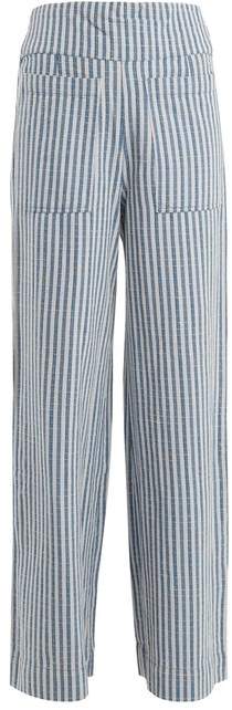Davis striped wide-leg trousers