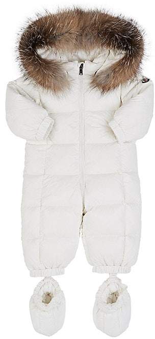 Infants' Fur-Trimmed Down-Quilted Snowsuit