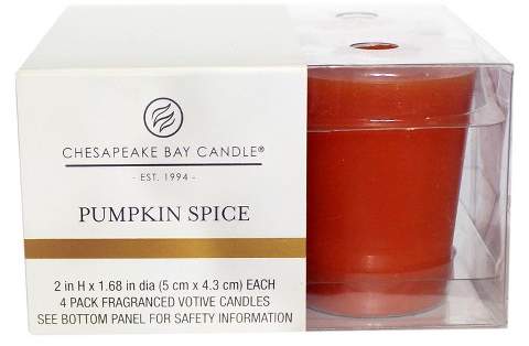 Chesapeake Bay Candle Votive Candle Pumpkin Spice 3.25