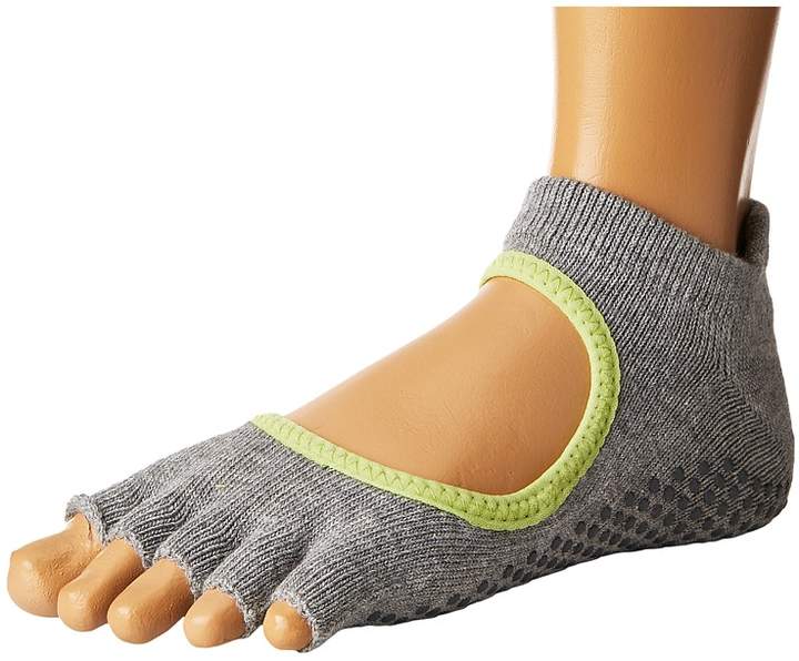 toesox Grip Half Toe Bellarina Women's Low Cut Socks Shoes