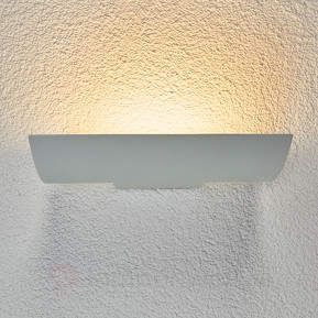 Weißer LED-Wandfluter Dijora für draußen