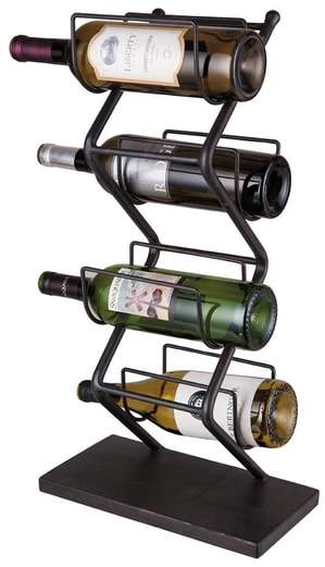 FORESIDE 4-Bottle Wine Rack