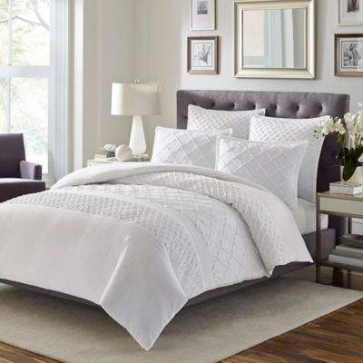 Stone Cottage Mosaic Twin Comforter Set in White