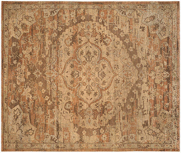 Erie Hand-Knotted Rug - Gold/Rose - 9'x12'