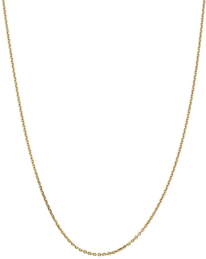 14K Yellow Gold 1.65mm Solid Diamond Cut Cable Chain Necklace, 18 - 100% Exclusive