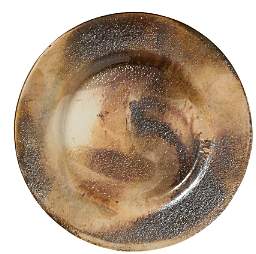 Earth Glass Rimmed Service Plate