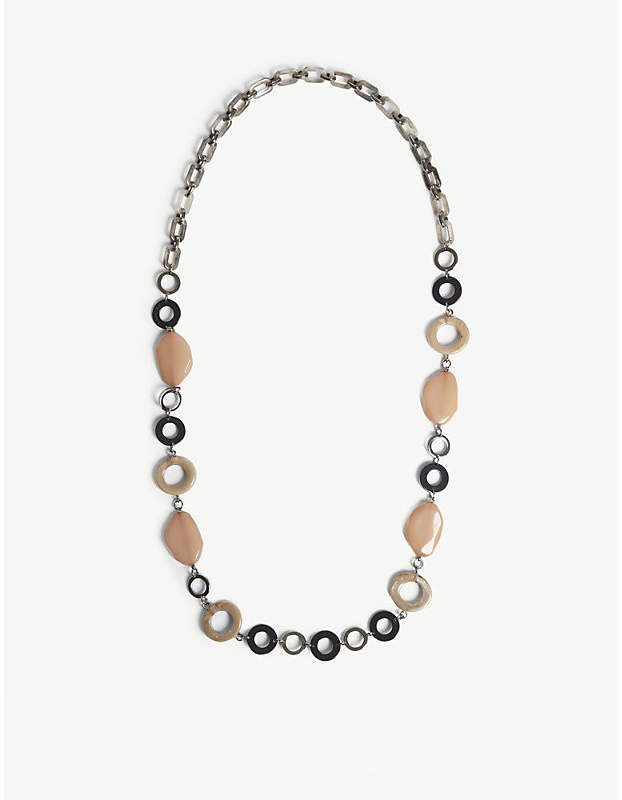 S Max Mara Tivoli resin necklace