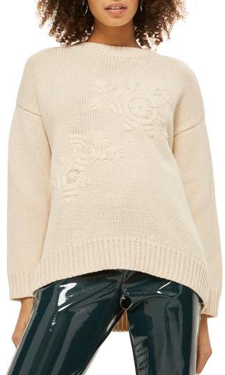 Tonal Embroidered Sweater