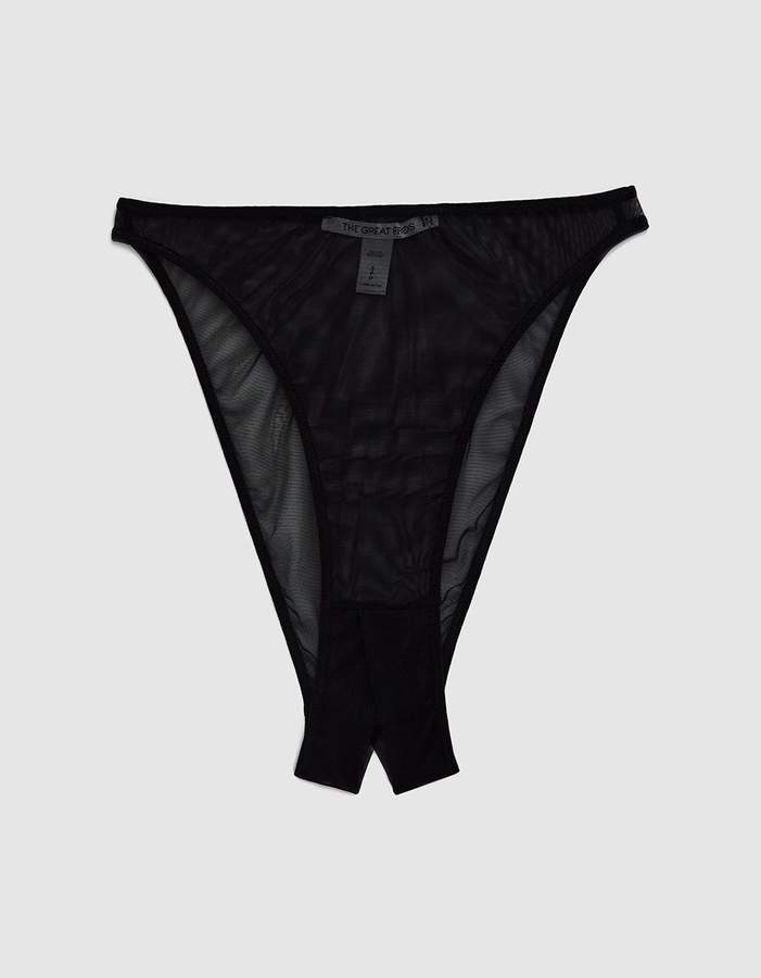 Canova Ouvert Mesh Panty in Black