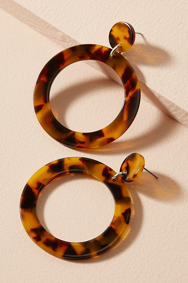 Lidiya Creolen in Schildpattoptik - Brown