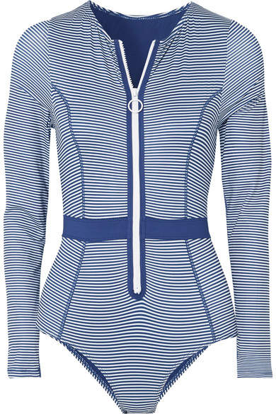 Duskii - Gigi Striped Swimsuit - Blue
